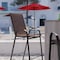 Flash Furniture Brown Outdoor Stack Barstools w/ Flex Material, 2PK 2-JJ-092H-B-GG - alternate 6